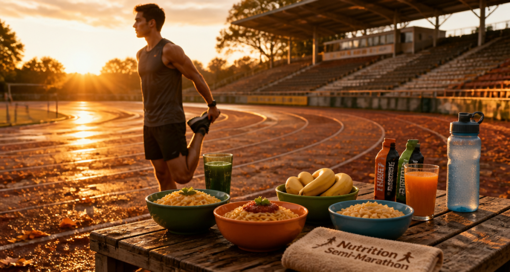 alimentation pour un semi marathon table recharge glucidique