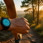 bpm course à pied montre cardio en forêt