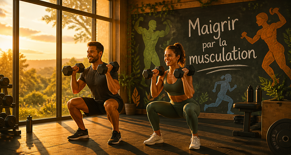 maigrir par la musculation homme femme squat