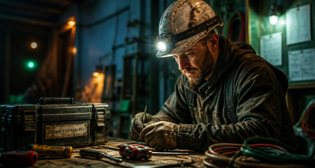 meilleur lampe frontale pour travailler en atelier chantier