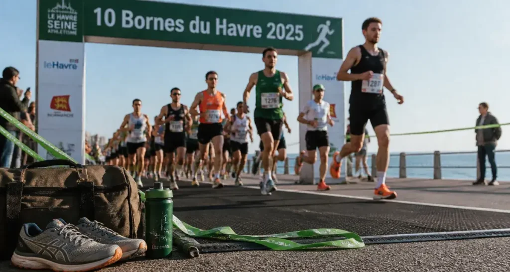 10 bornes du havre 2025 : arrivée, coureurs au départ au Havre
