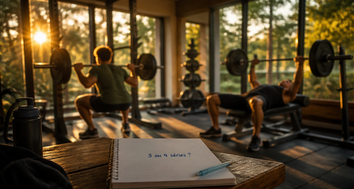 3 ou 4 series muscu carnet salle