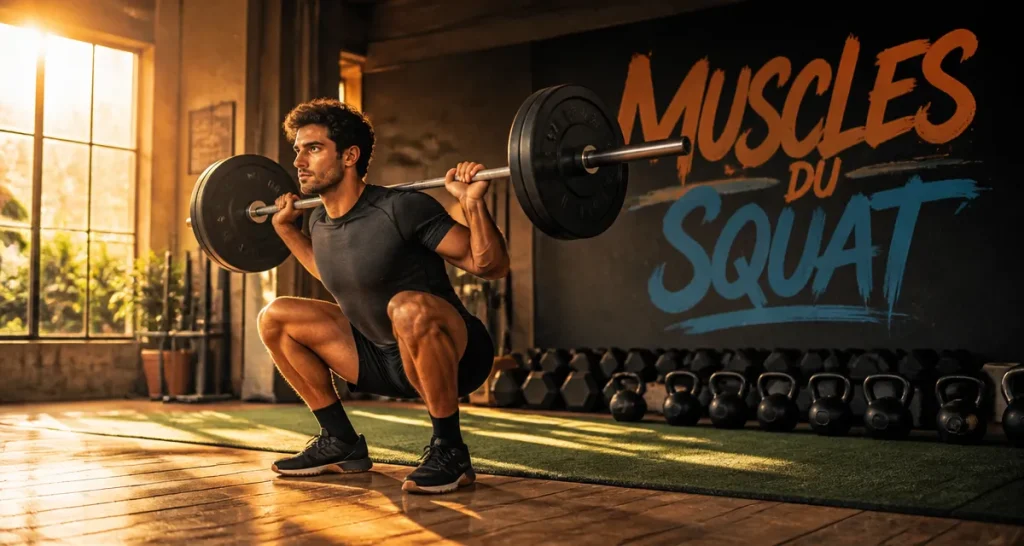Quel muscle travaille les squat homme en salle
