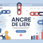 illustration ancre de lien SEO page web