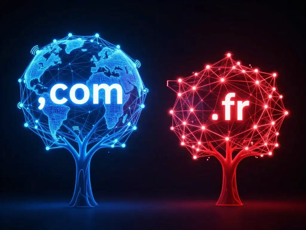 .com ou .fr impact SEO illustration