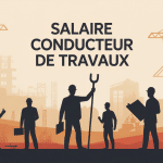 illustration salaire conducteur de travaux sur chantier BTP