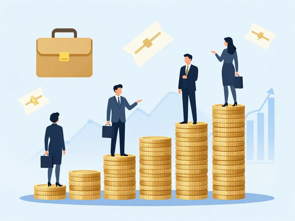 diagramme progression salaire expert comptable