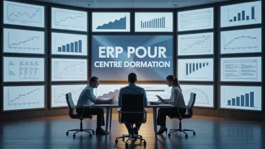 erp pour centre de formation sur écrans et équipe
