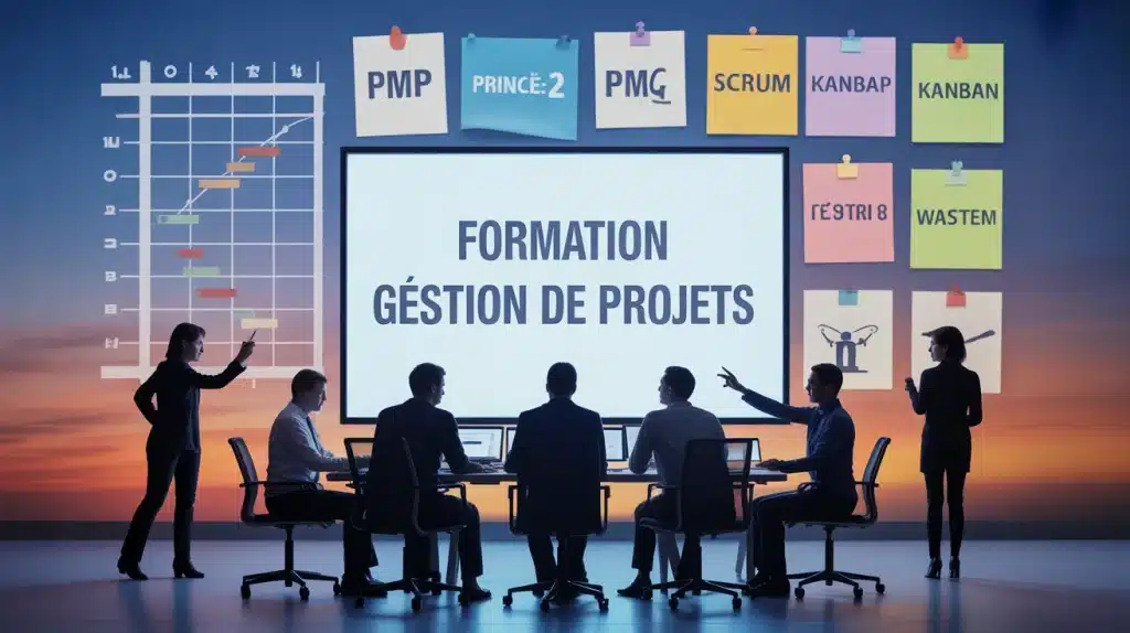 formation gestion de projets table ronde diagrammes certifications