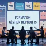 formation gestion de projets table ronde diagrammes certifications