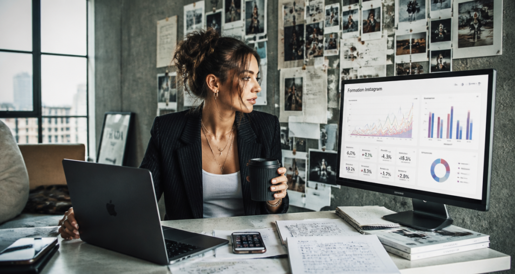 Formation Instagram jeune femme analyse profil