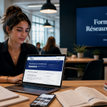 formation réseaux sociaux cpf femme ordinateur