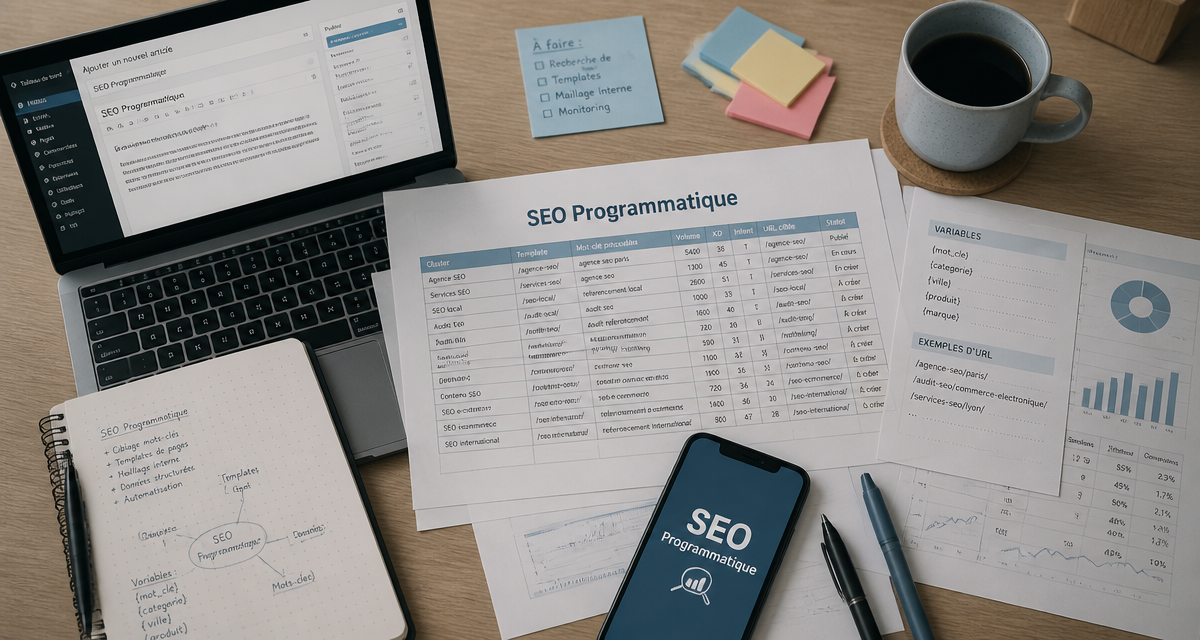 formation seo programmatique en ligne sur ordinateur et excel