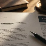 Lettre de motivation exemple anglais pour candidature marketing sur bureau