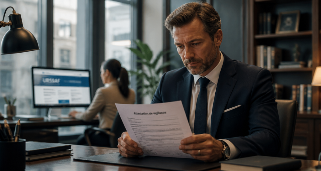 qu est ce qu une attestation de vigilance sur un bureau professionnel