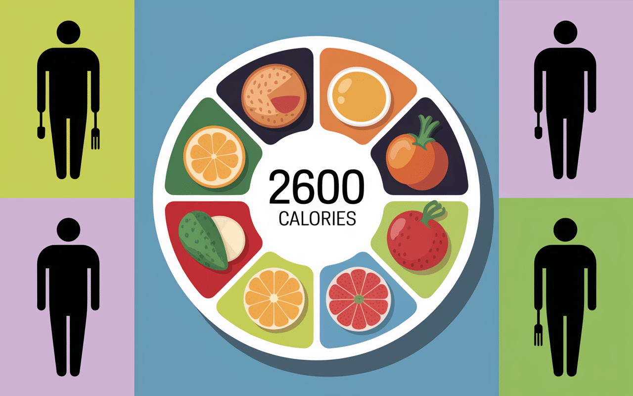 Répartition calories journalières pour homme