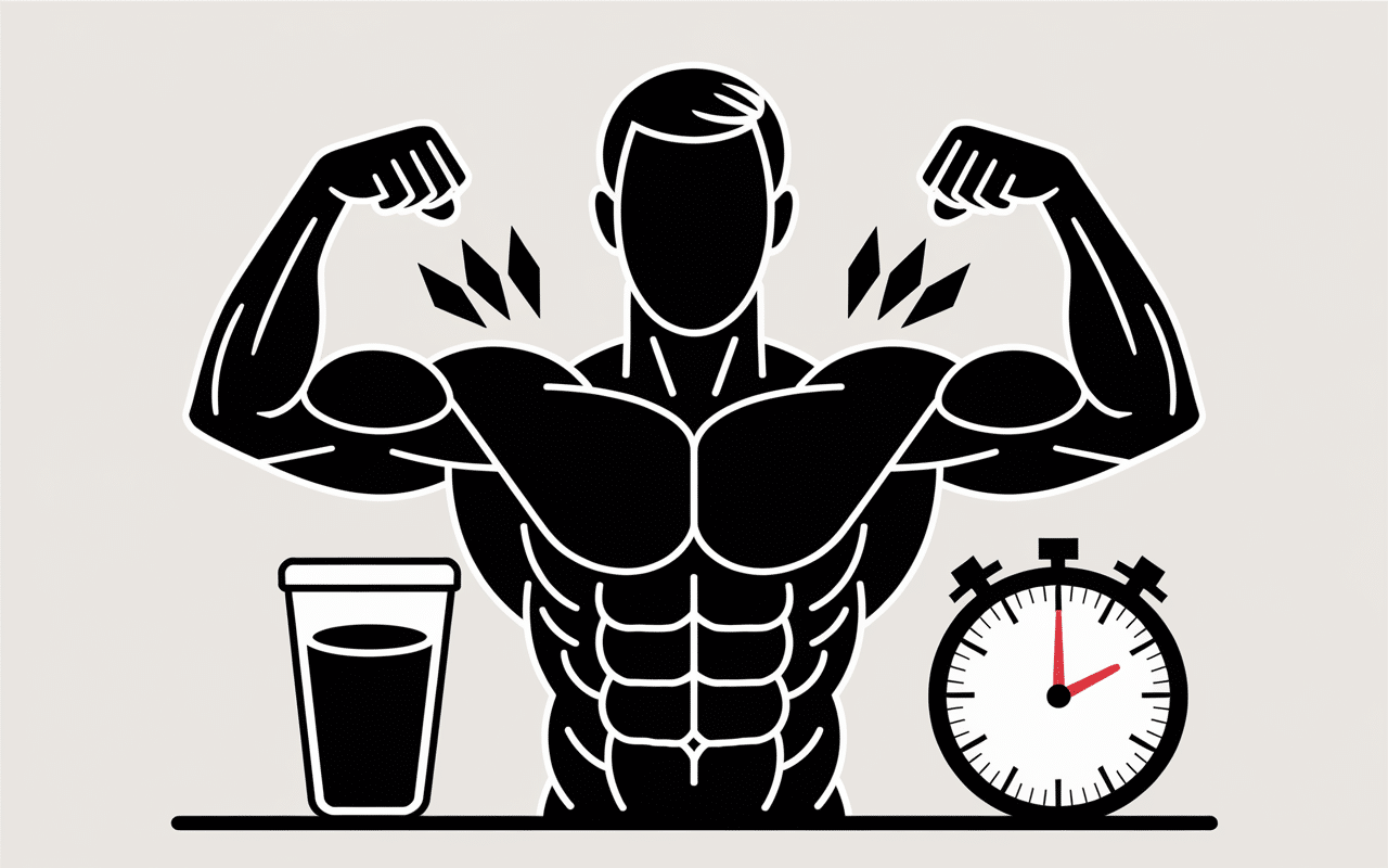 Transformation musculaire avec supplément de gainer