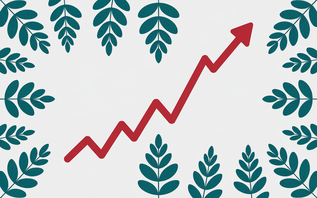 Graphique comparatif action rhodiola vs stimulants