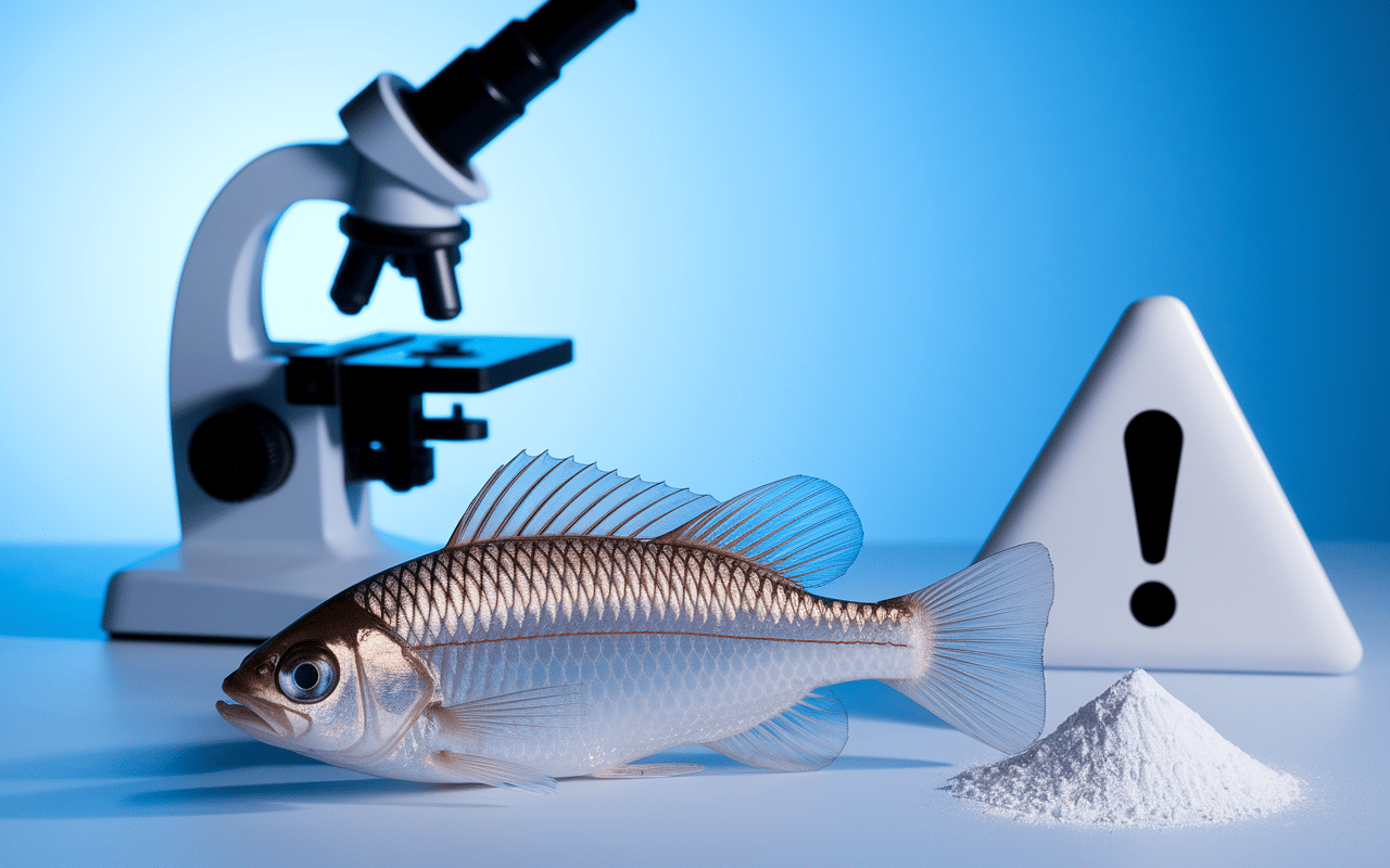 Écailles de poisson et collagène en poudre