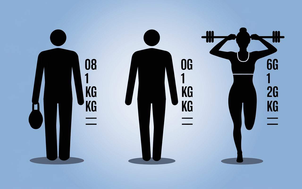 Comparaison besoins protéines par profil d'activité