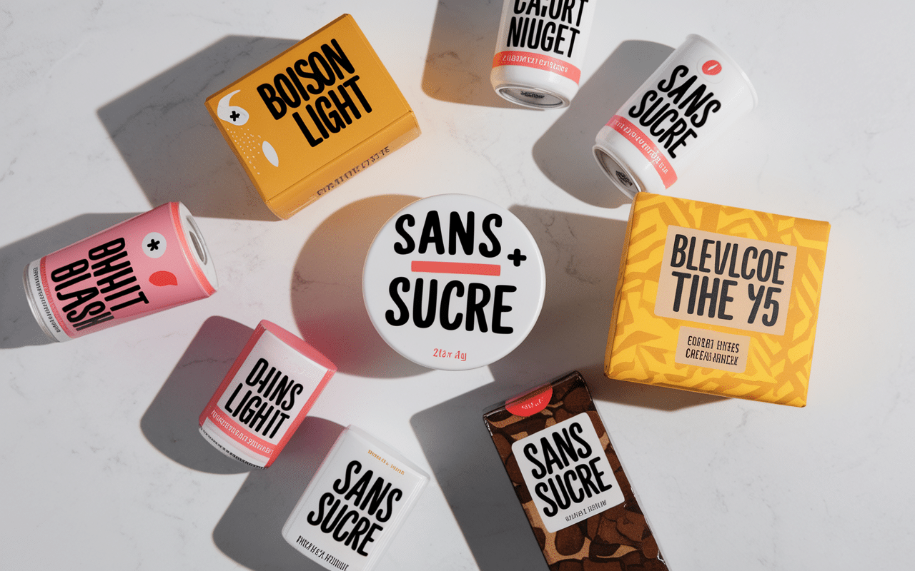 Variété de produits contenant du sucralose