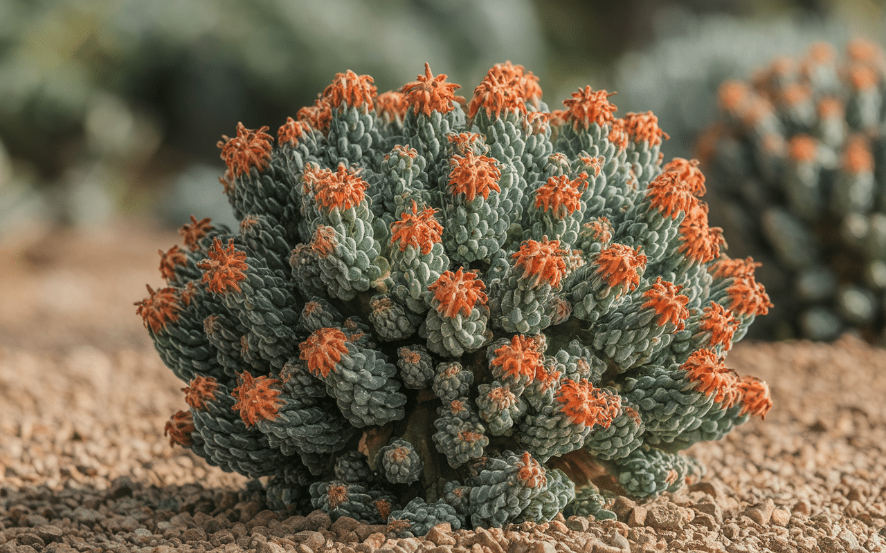 Gros plan botanique tribulus terrestris feuilles et fruits