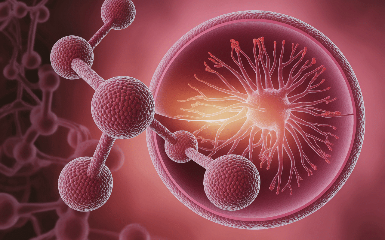 Illustration scientifique vitamine B12 et processus biologiques