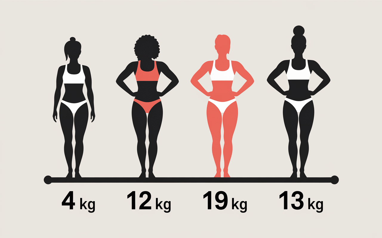 graphique évolution corporelle 1 mois corde à sauter avant après