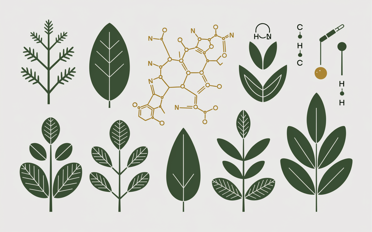 Plantes de berbérine et structure moléculaire dorée