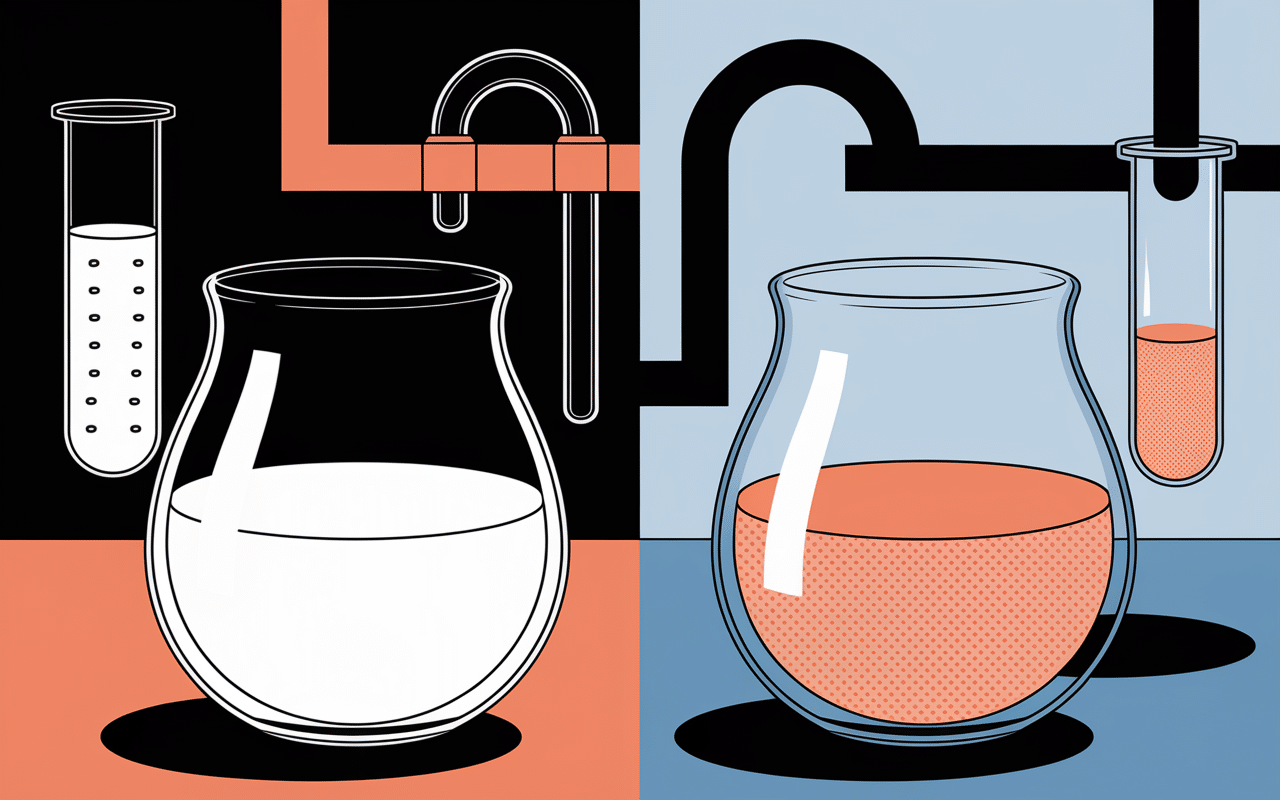 Verres comparatif clear whey vs whey traditionnelle