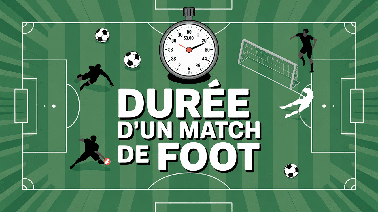 terrain football chronometre 90 minutes duree match foot