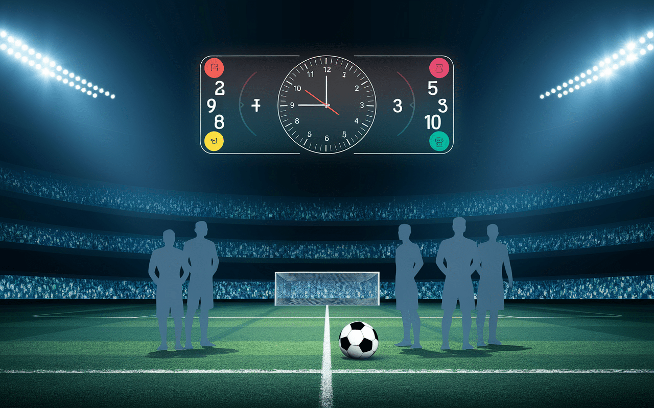 panneau arbitre +3 minutes temps additionnel duree match foot