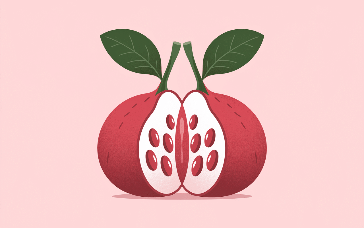 grenade ouverte avec diagramme nutritionnel des bienfaits de la grenade