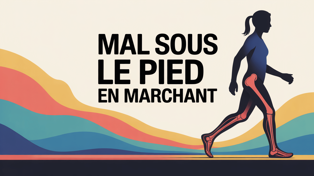 silhouette marche douleur pied anatomie plantaire