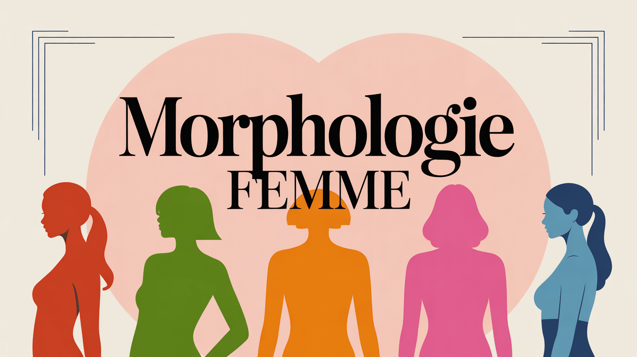 5 silhouettes féminines différentes représentant les types morphologiques