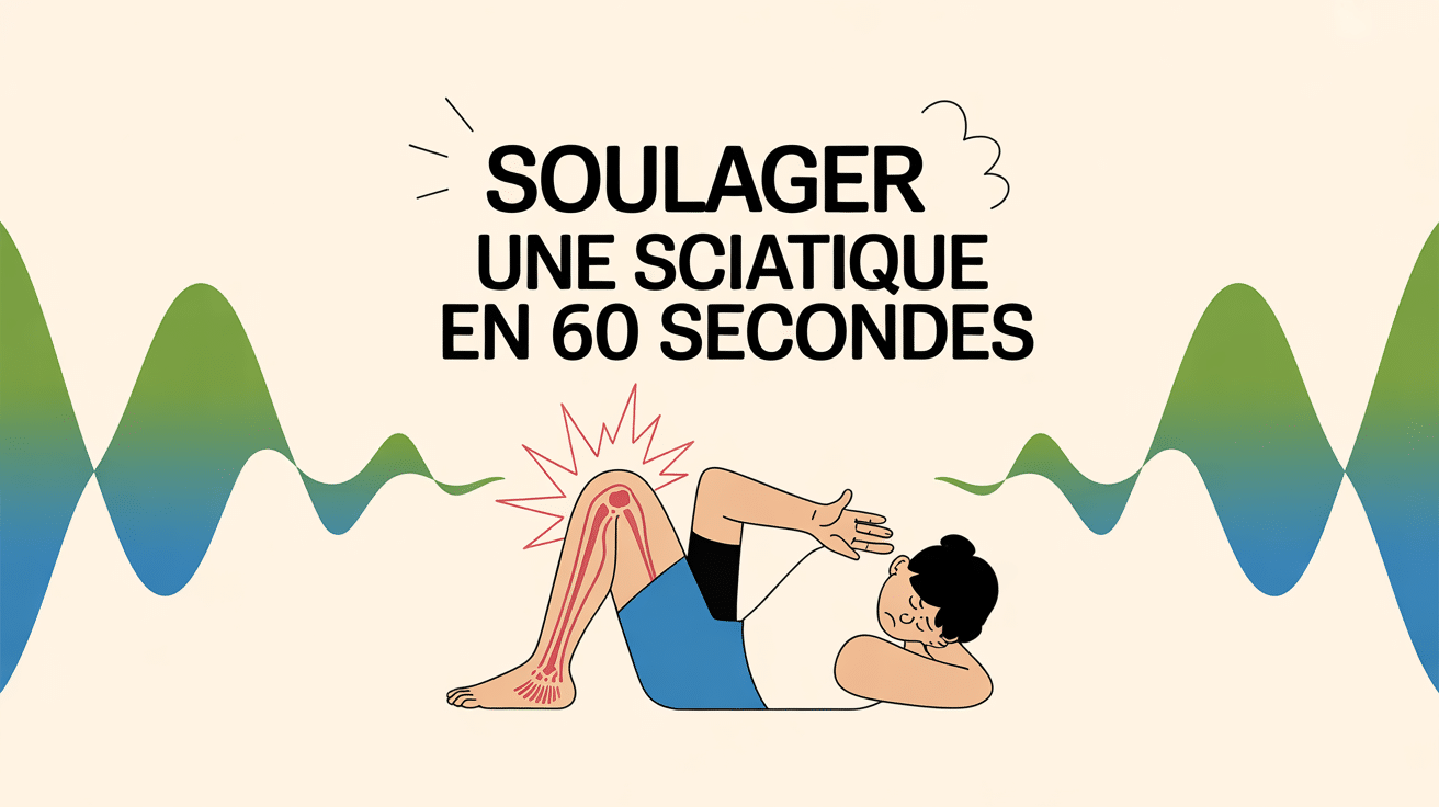illustration soulager une sciatique en 60 secondes douleur lombaire et jambe