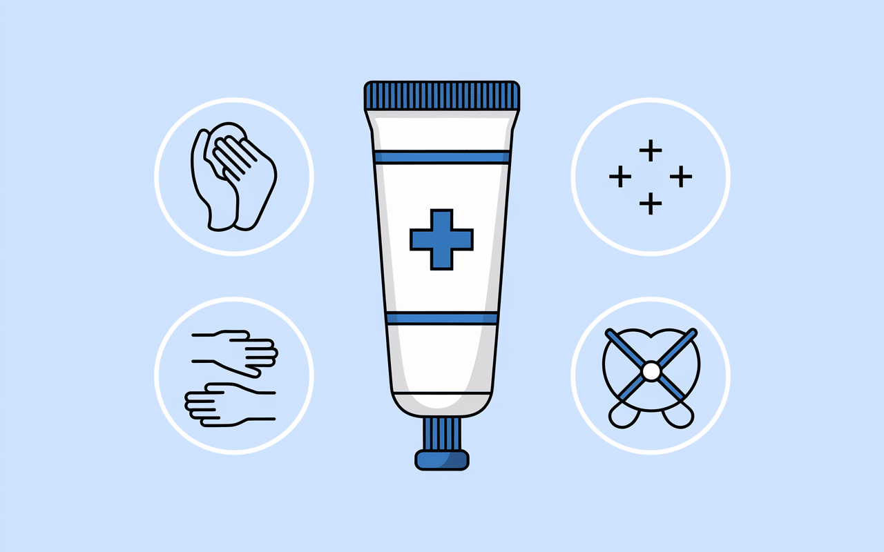 titanoreine creme tube avec icones douleur demangeaisons inconfort