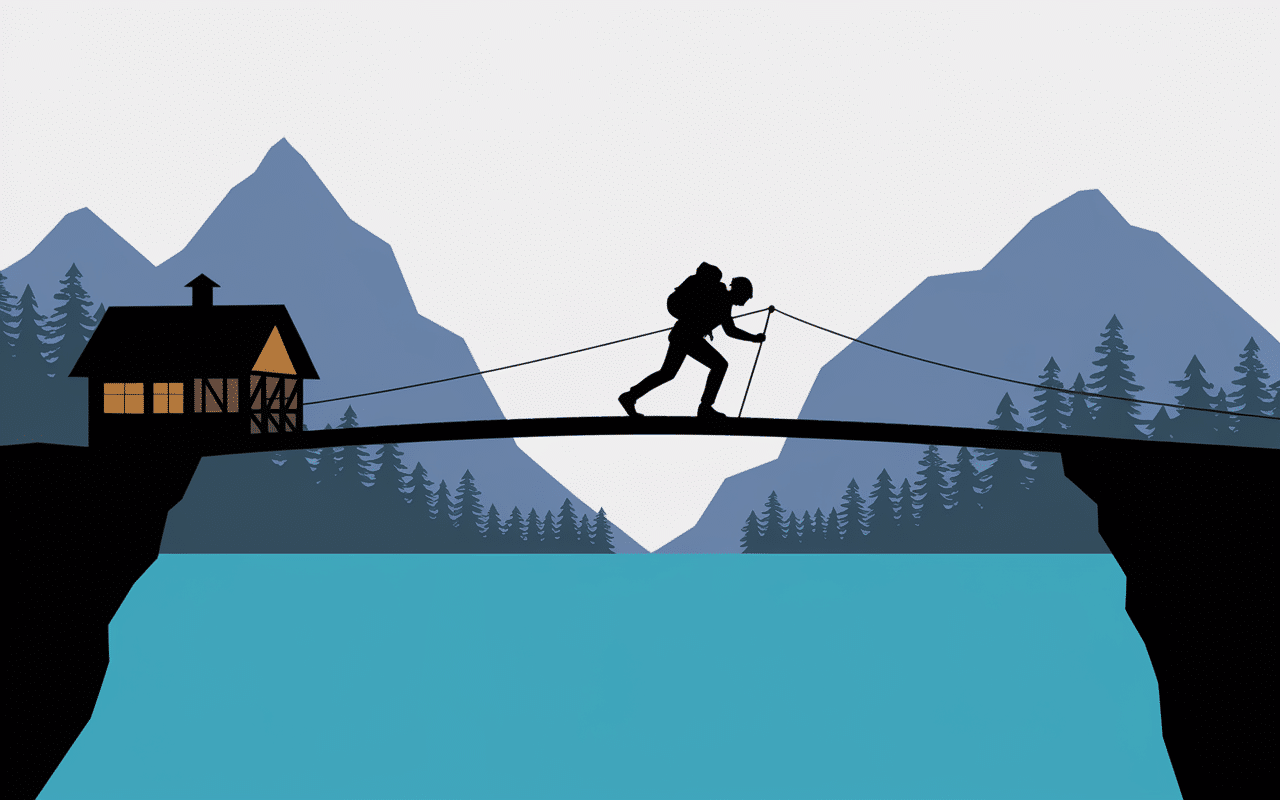 Via ferrata Annecy pont singe et tyrolienne au-dessus du lac