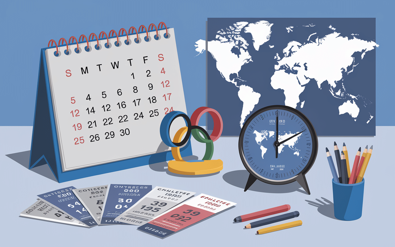 Calendrier des événements carte PFL