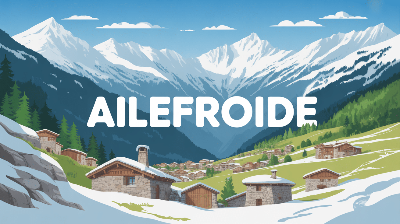 Vue panoramique d'Ailefroide en montagne