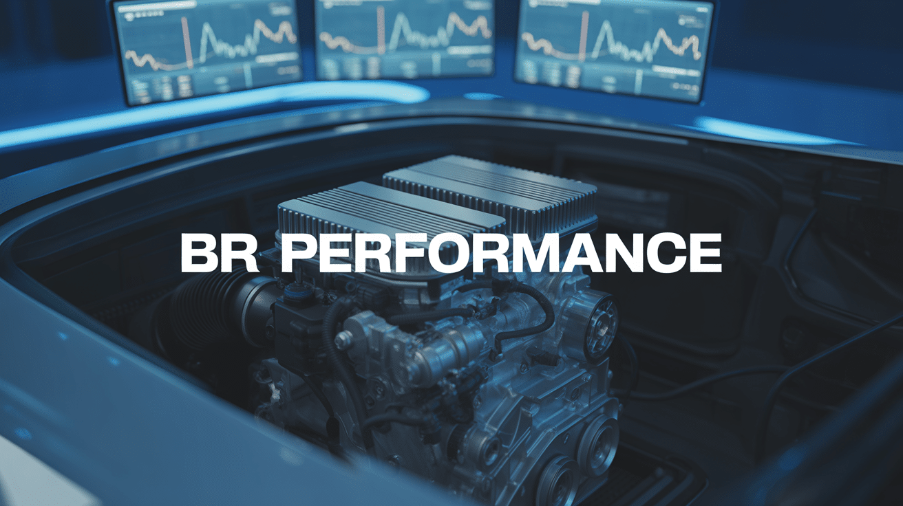 Vue du moteur moderne BR perf