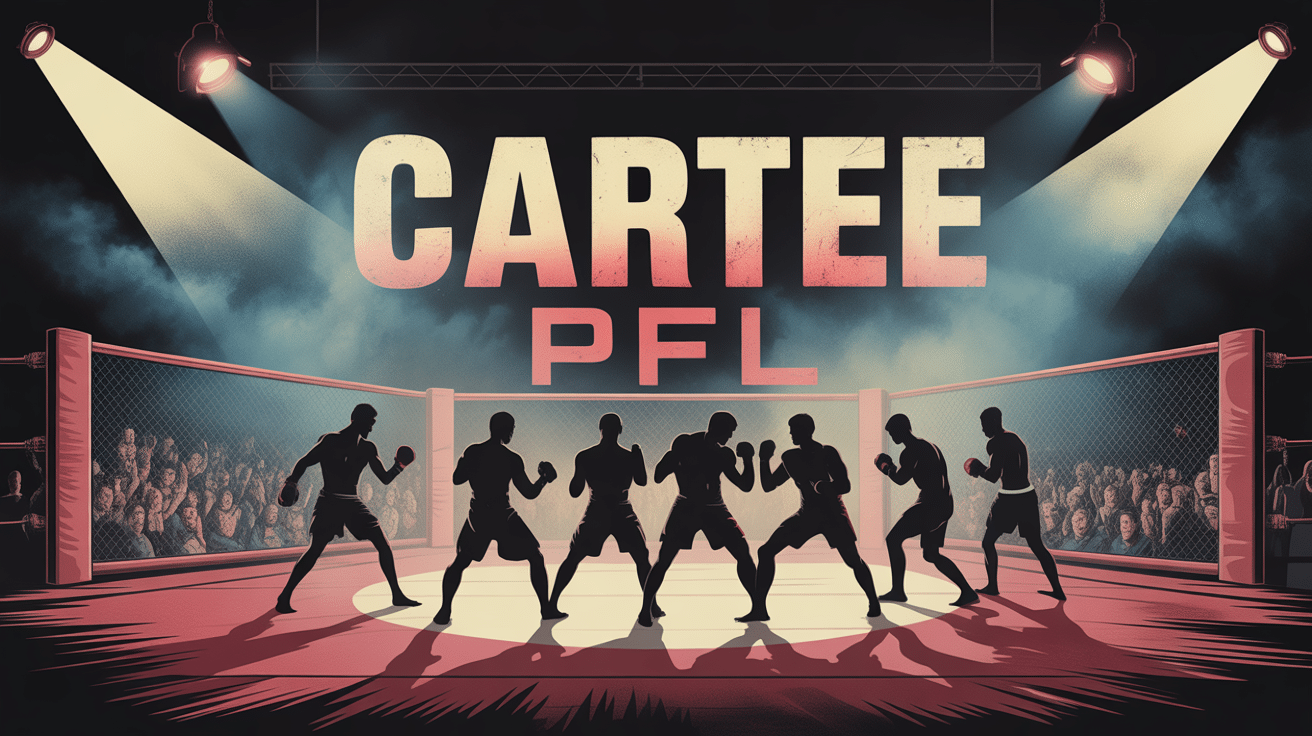 Octogone MMA ambiance électrique carte PFL