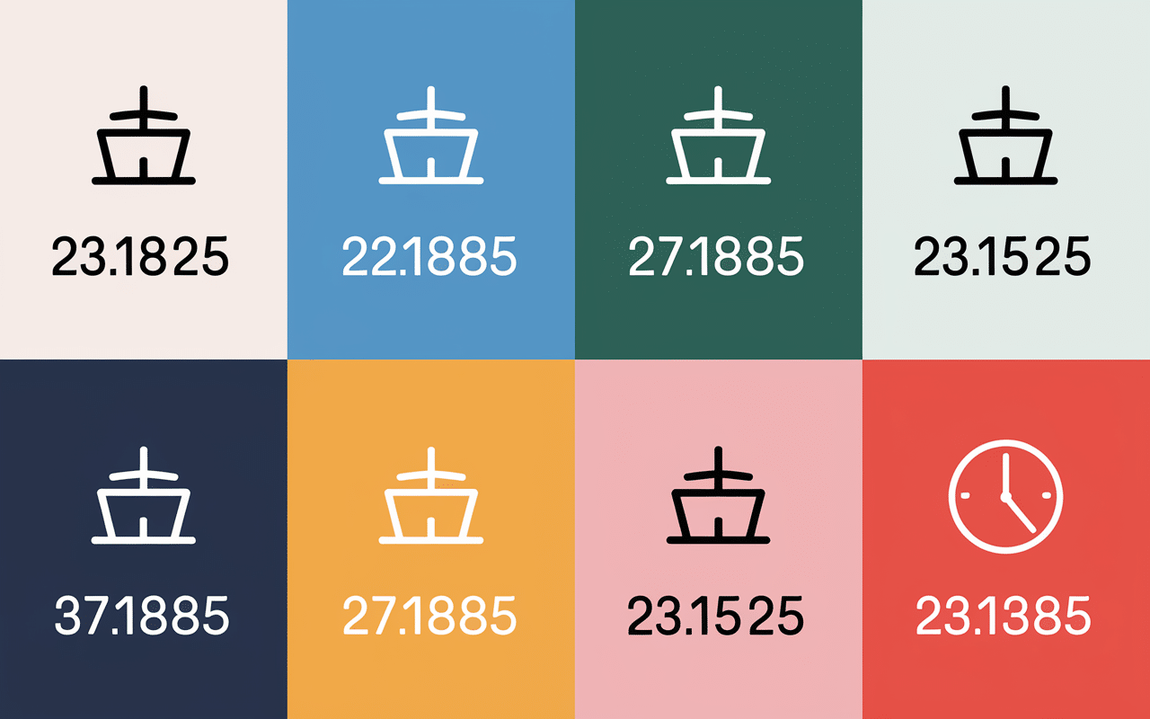 Tableau conversion pas km avec chiffres et icônes colorés