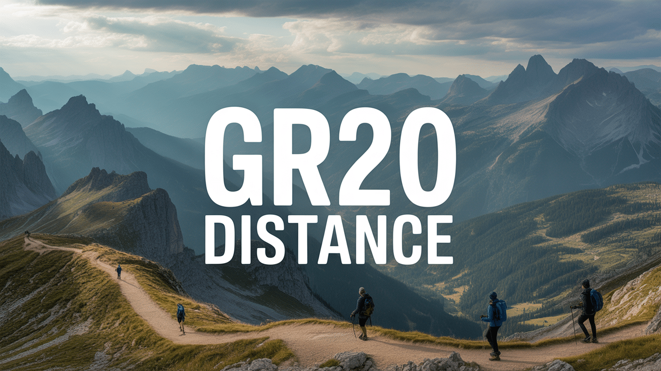 Vue panoramique montagnes GR20 distance