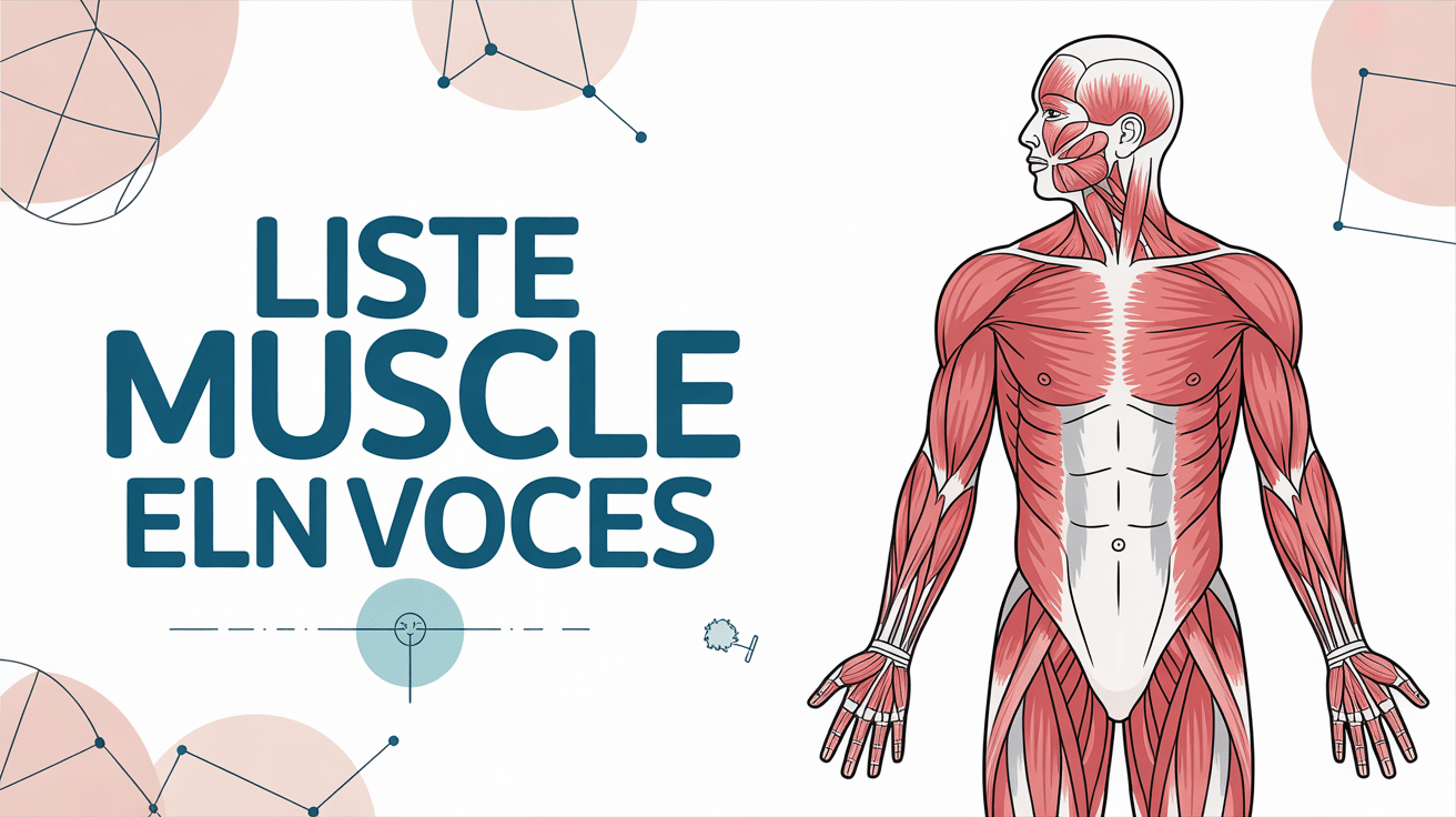 Illustration anatomique des muscles humains
