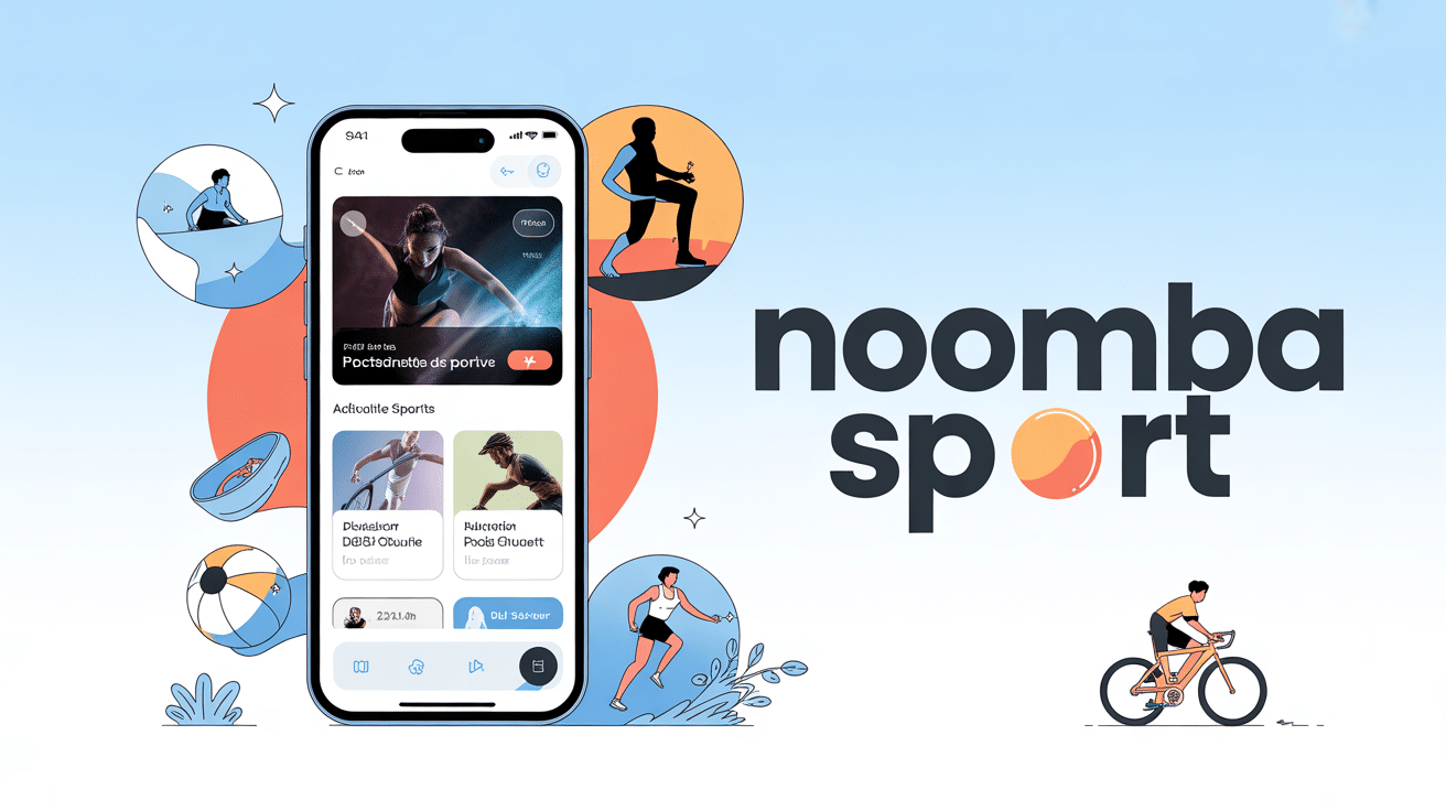 Illustration Noomba Sport smartphone actualités sportives
