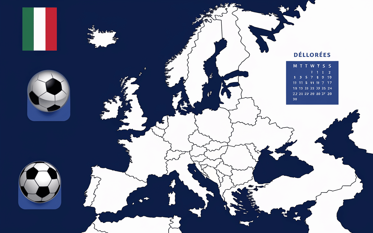 Carte Europe foot detection opportunités