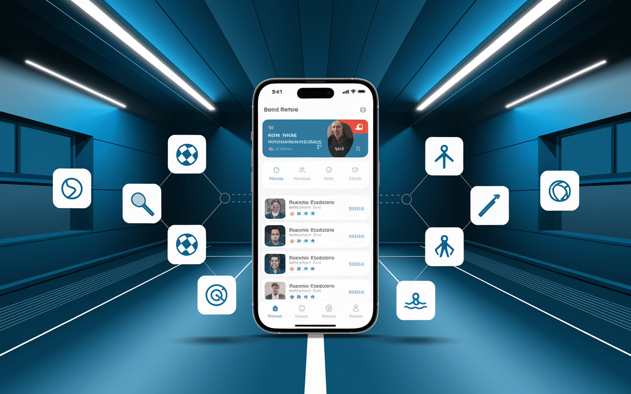 Interface application mobile Noomba Sport