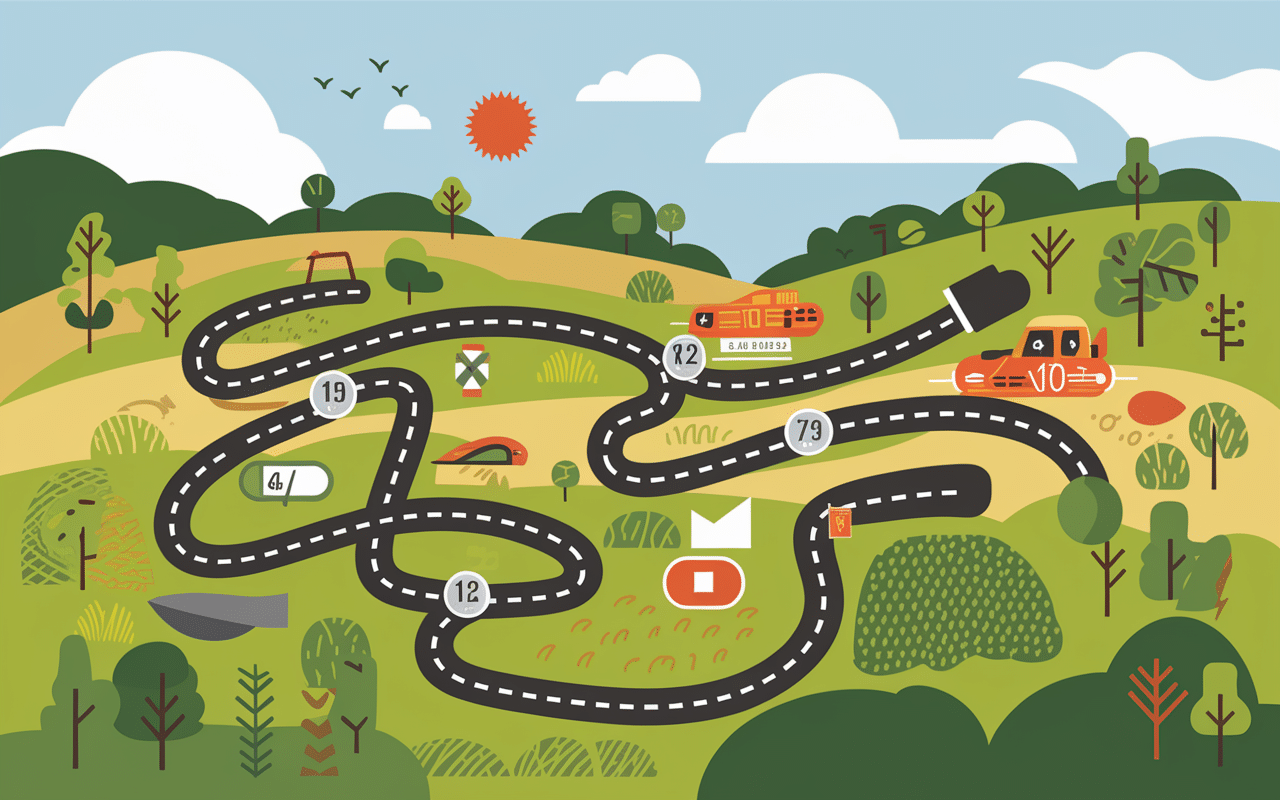 Vue aérienne parcours rallye de la Lys 2024 campagne