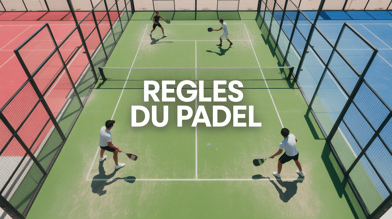 Vue aérienne terrain padel regle